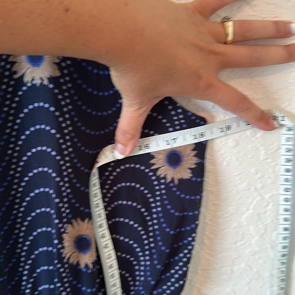 Versona jumpsuit navy blue with sunflowers size 10 - Picture 6 of 8